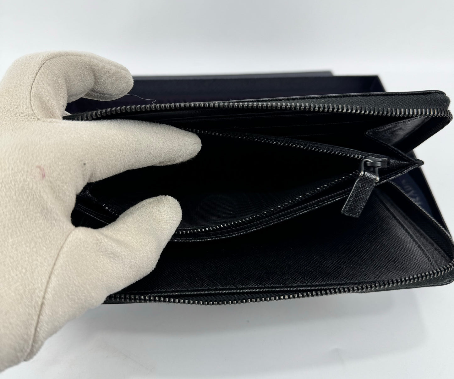 Prada Zippy Wallet Organizer