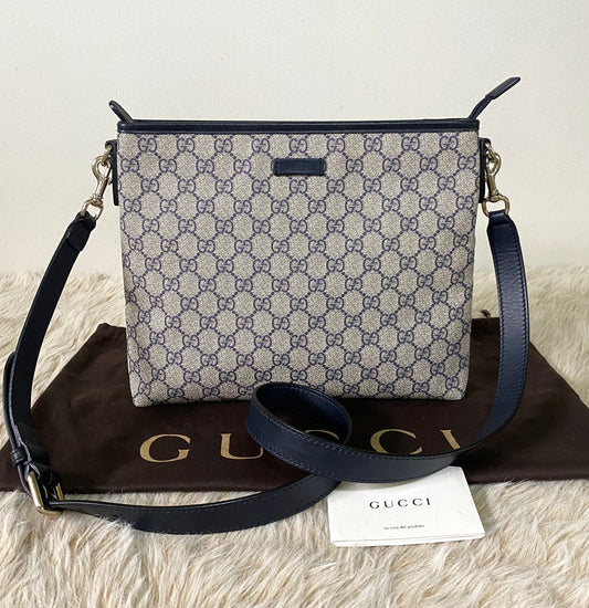 Sling bag gucci blue canvas